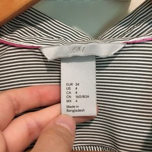 H&M Tops - H&M Gray pinstripe button up shirt H&M Tops - H&M Gray pinstripe button up shirt